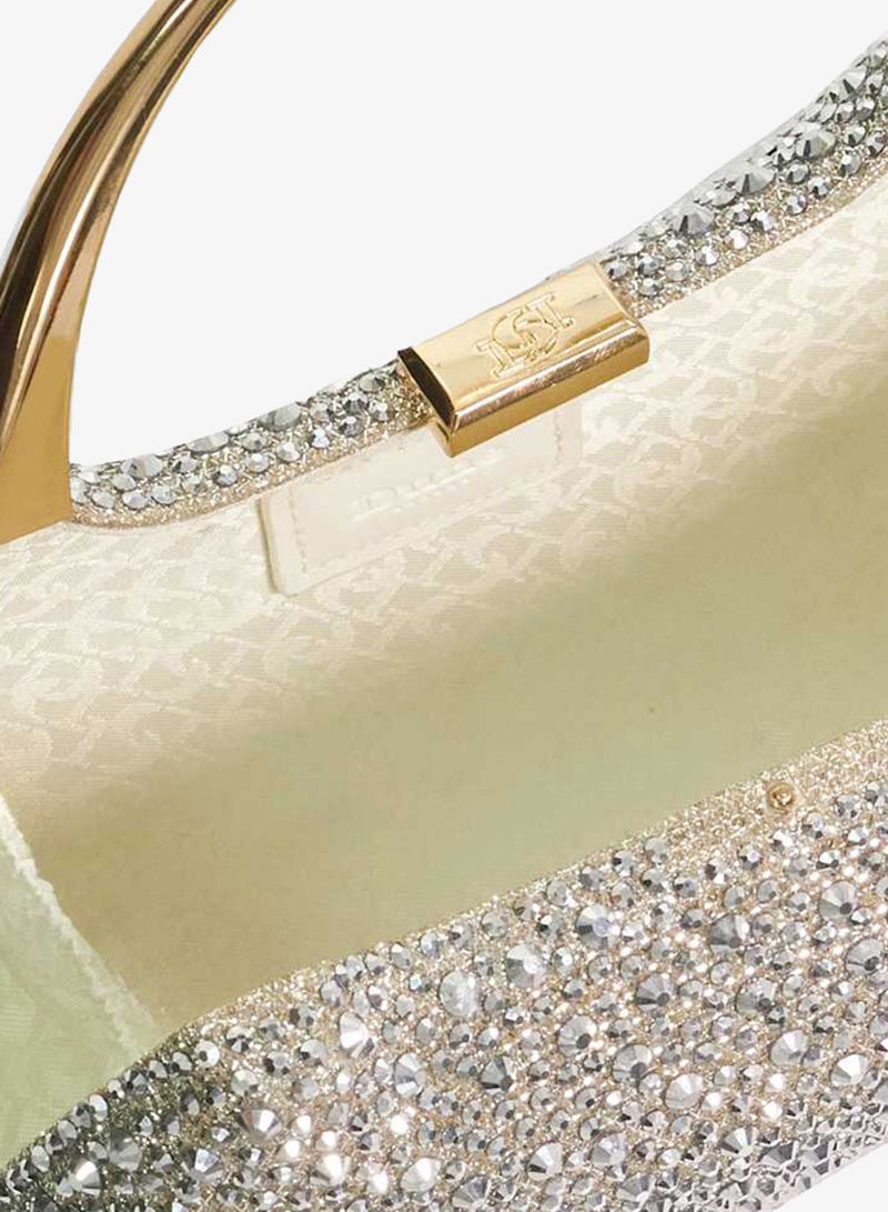 Dune London Top Handle Chain Detail Clutch - Image 2